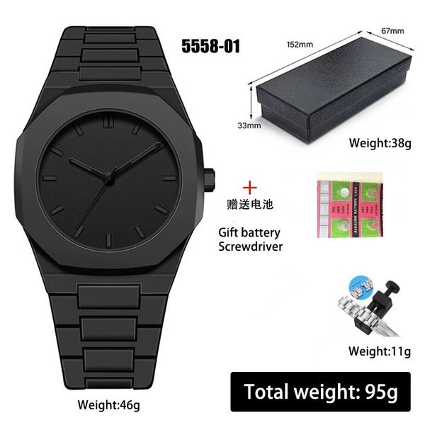 2025 Watch Men's Watch Southeast Asia Middle East Arabic Scale Plastic Men's Quartz Watch Women's Watch Wholesale