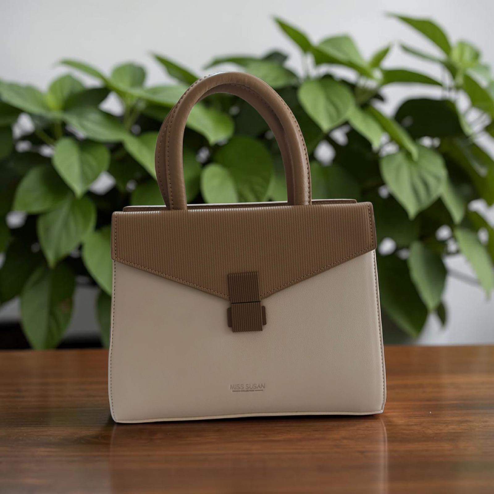 Elegant Contrast Ladies Handbag